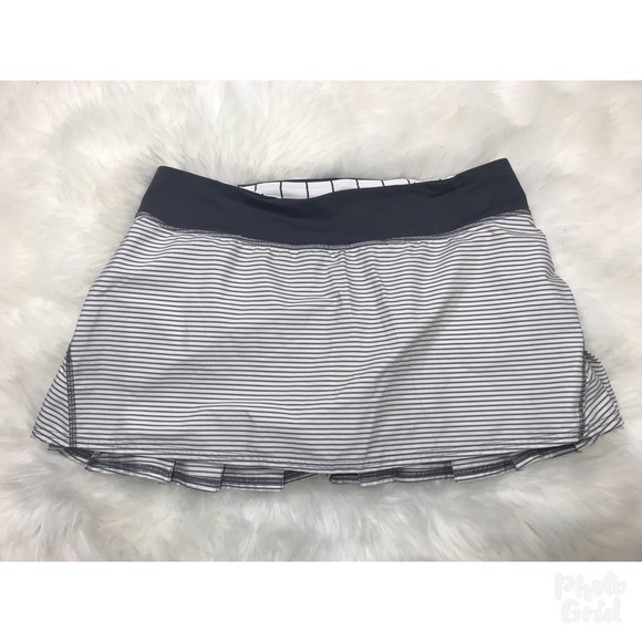 Lululemon Pace Setter Skirt Hyper Stripe Size 10 - Picture 4 of 5